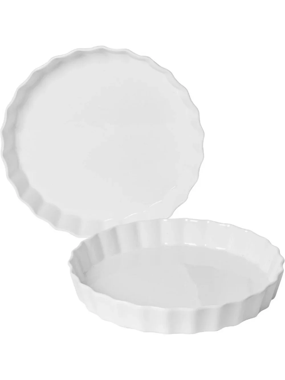 Ceramic Quiche Baking Dish Set of 2 - 10